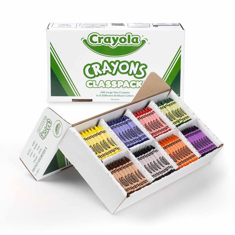 Crayon Classpack®, Large Size, 8 Colors, 400 Count