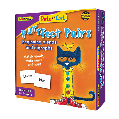 Pete the Cat® Purrfect Pairs Game Beginning Blends and Digraphs