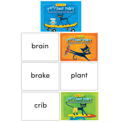 Pete the Cat® Purrfect Pairs Game Beginning Blends and Digraphs