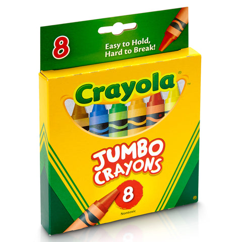 Jumbo Crayons, 8 Per Box, 6 Boxes