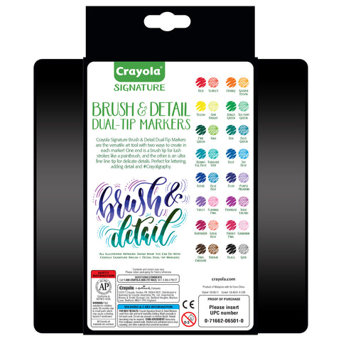 Signature Brush & Detail Dual-Tip Markers, Pack of 16