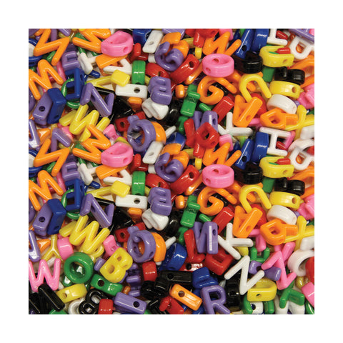 Shaped Beads, Upper Case Letters, Approx. 7/8", 288 Pieces