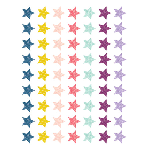 Oh Happy Day Stars Mini Stickers, 377 Per Pack, 12 Packs