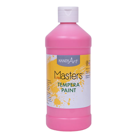 Little Masters® Tempera Paint, Pink, 16 oz., Pack of 12