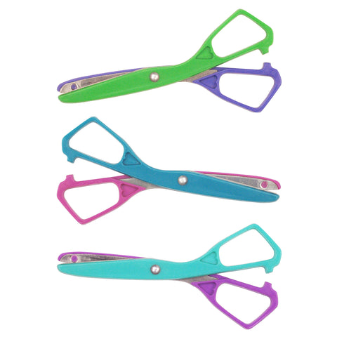 Economy Plastic Safety Scissor, 5-1/2" Blunt, Colors Vary, Pack of 24