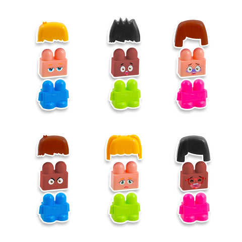 Emotiblocks, Interchangeable Emotion Blocks, 18 Pieces