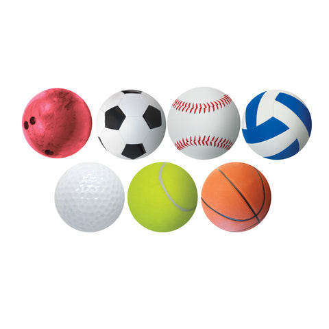 6" Sports Ball Accents, 30 Per Pack, 3 Packs