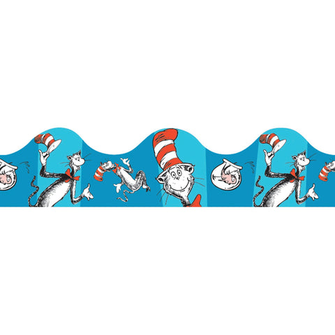 Cat in the Hat™ Blue Deco Trim®, 37 Feet Per Pack, 6 Packs