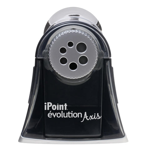 iPoint Evolution Axis Heavy Duty Electric Pencil Sharpener, Black/Silver