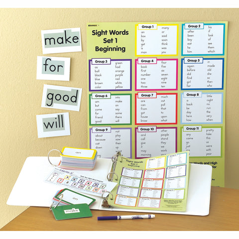 Sight Words in a Flash Learning System: Set 1, Beginning