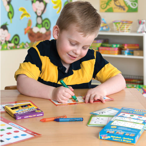 Alphabets, Number, Shapes and Colors Wipe-Off Bingo Cards, 3 Packs