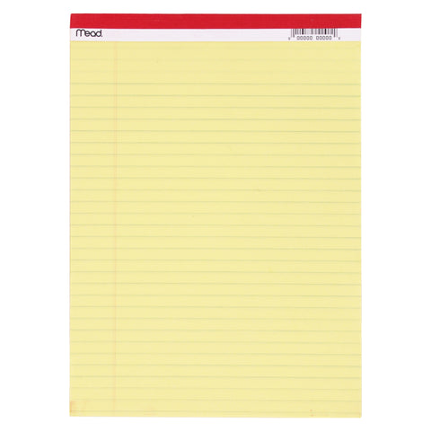 Standard Legal Pad, 8.5" x 11.75", 50 Sheets, 12 Pads