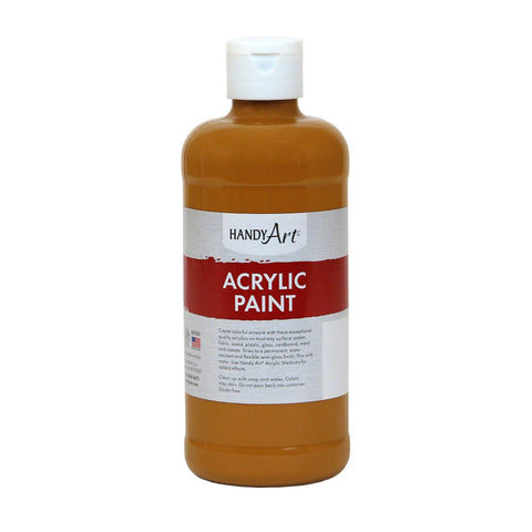 Acrylic Paint 16 oz, Raw Sienna, Pack of 3