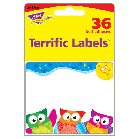 Owl-Stars!® Terrific Name Tag/Labels™, 36 Per Pack, 6 Packs