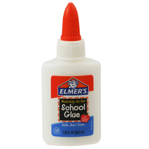 Washable School Glue, 1.25 oz. Bottle, Pack of 24