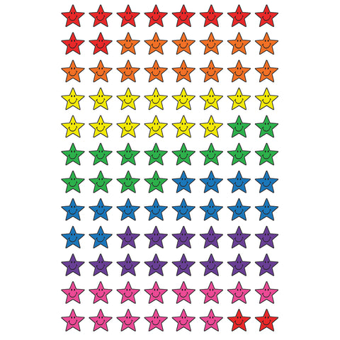 Star Smiles superShapes Stickers, 800 Per Pack, 6 Packs