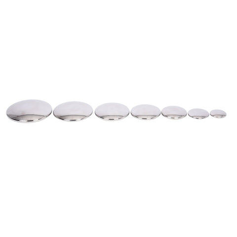 Sensory Reflective Silver Buttons - Set of 7