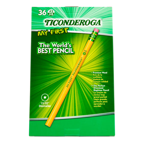 My First Ticonderoga® Pencil with Eraser, 36 Count