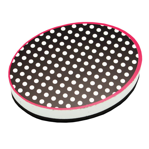 Magnetic Whiteboard Eraser, Black & White Dots, Pack of 6