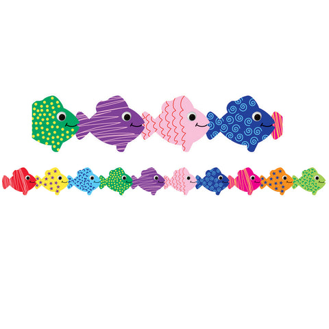 Classroom Borders - Assorted Fish, 36 Feet Per Pack, 6 Packs