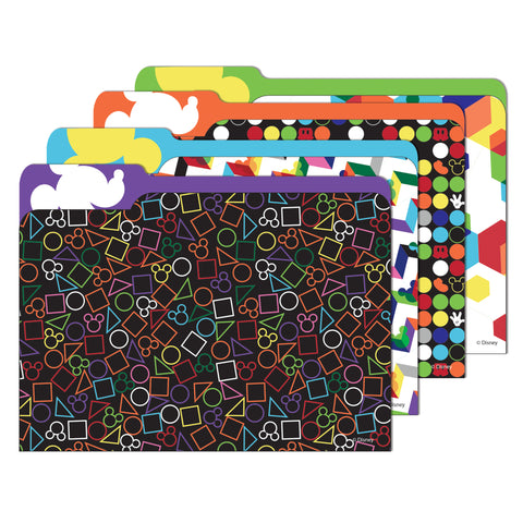 Geo Mickey® File Folders, 4 Per Pack, 6 Packs