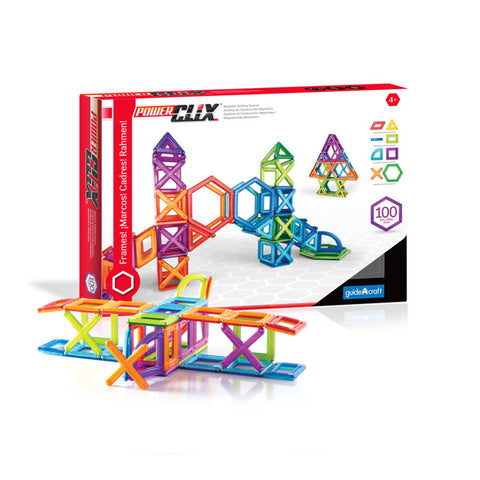 PowerClix® Frames, Magnetic Building Set, 100 Pieces