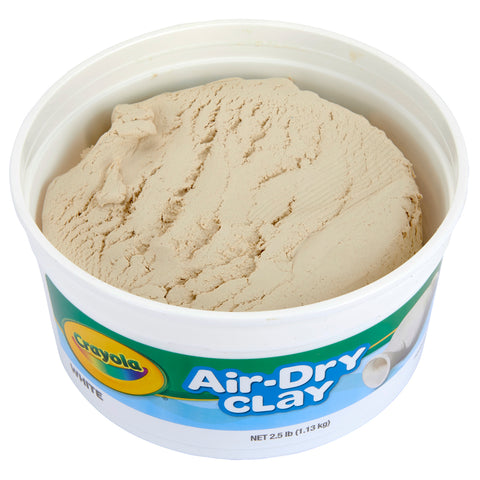 Air-Dry Clay, 2.5 lbs Resealable Bucket, White, Pack of 4