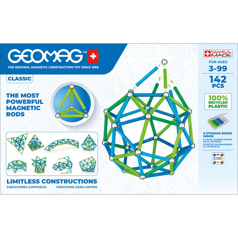 Geomag™ Green Line Color, 142 Pieces