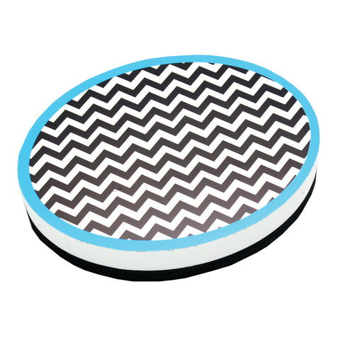 Magnetic Whiteboard Eraser, Chevron, Pack of 6