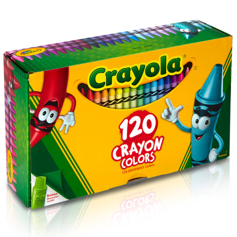 Crayons, Regular Size, 120 Per Box, 2 Boxes