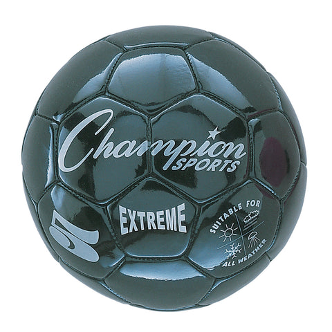 Extreme Soccer Ball, Size 5, Black, Pack of 2