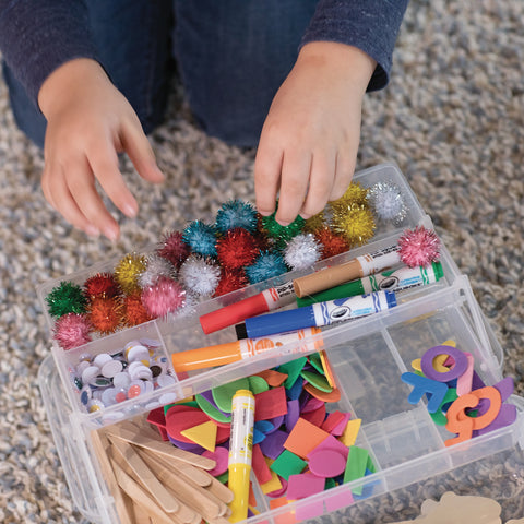 Wiggle Eyes Storage Stacker, Round Assorted Black, Painted & Bright, Assorted Sizes, 400 Pieces Per Pack, 2 Packs