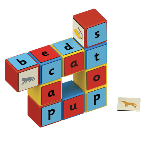 Magicube™ Word Building Set, Recycled, 55 Pieces