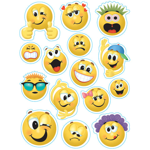 Emoticons Window Clings, 12 Sheets