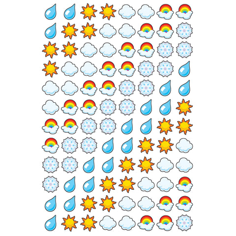 Weather superShapes Stickers, 800 Per Pack, 6 Packs