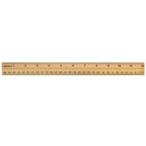 School Wood Ruler, Pack of 36