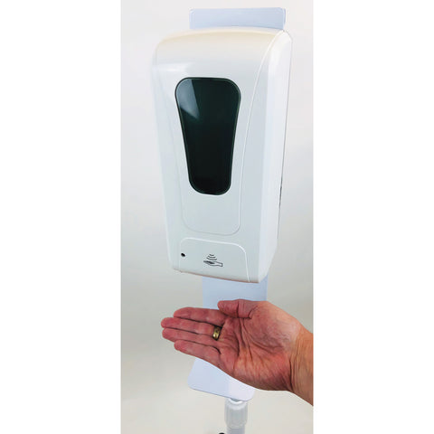 Automatic Hand Sanitizer Station on Wheels, Adjustable Height