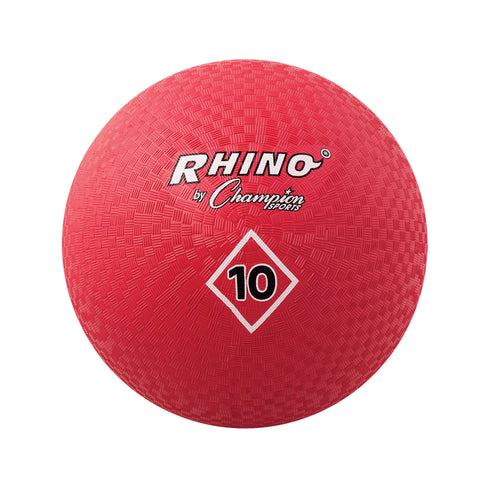 Playground Ball, 10", Red, Pack of 2