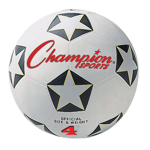 Rubber Soccer Ball Size 4, Pack of 3