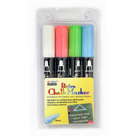 Bistro Chalk Markers Broad Tip, 4 Per Set, 2 Sets