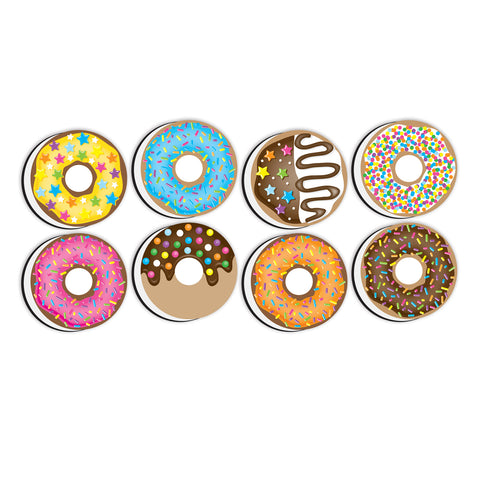 Non-Magnetic Mini Whiteboard Erasers, DonutFetti®, 8 Per Pack, 2 Packs