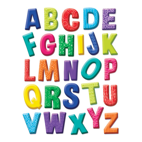 Color My World Alphabet Window Clings, 12 Sheets