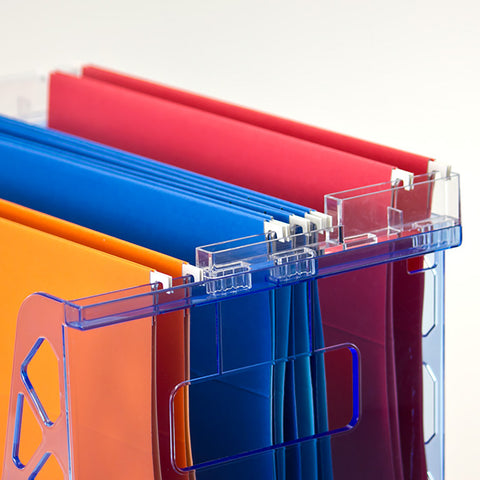 Desktop File Organizer, Transparent Blue