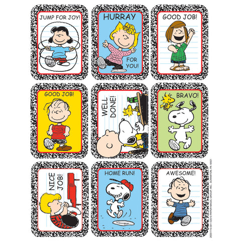 Peanuts® Motivational Sticker, 36 Per Pack, 12 Packs