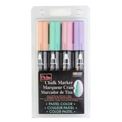 Bistro Chalk Markers, Chisel, Fine & Broad Tip, 13 Color Set