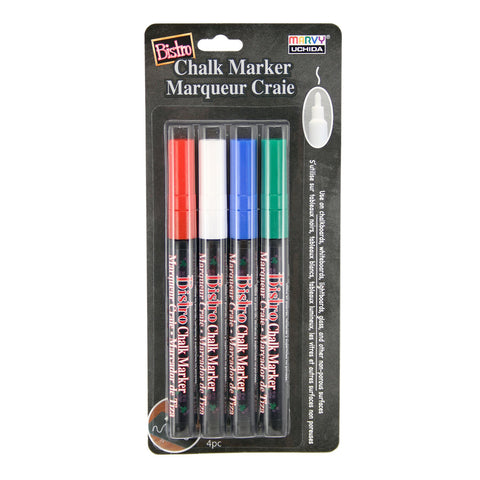 Bistro Chalk Markers, Chisel, Fine & Broad Tip, 13 Color Set