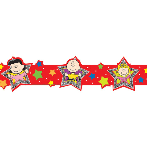 Peanuts® Super Star Extra Wide Die Cut Deco Trim®, 37 Feet Per Pack, 3 Packs