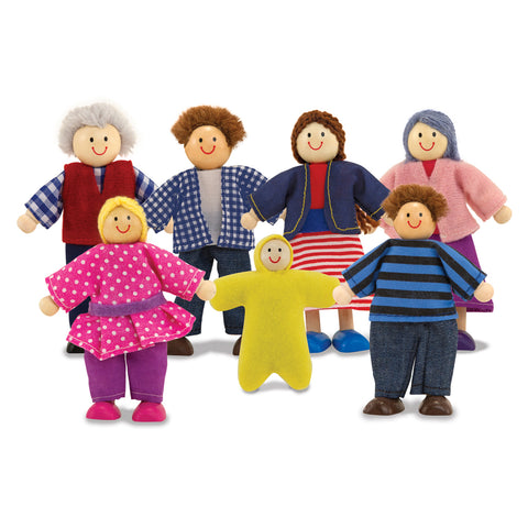 Wooden Doll Family