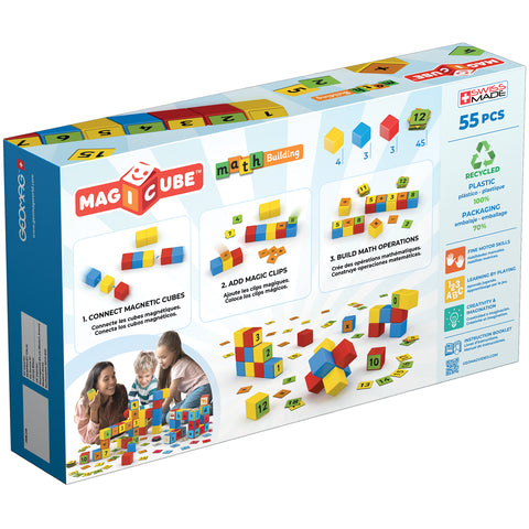 Magicube™ Math Building Set, Recycled, 55 Pieces