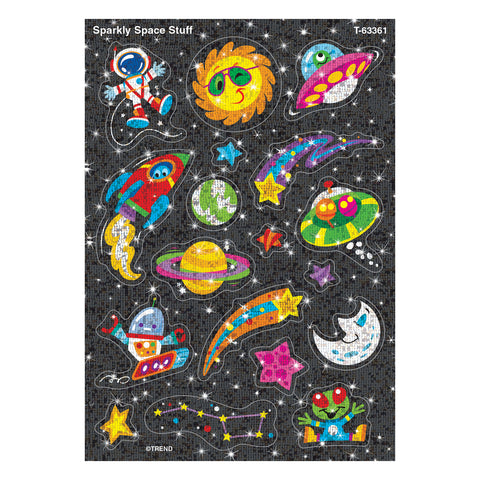 Sparkly Space Stuff Sparkle Stickers®, 36 Per Pack, 6 Packs